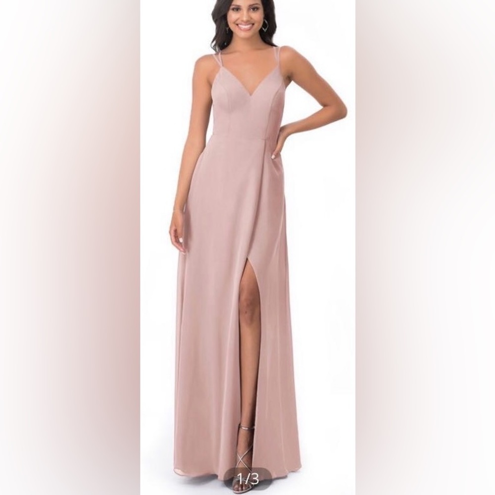 Azazie Anna Dusty Rose Chiffon Bridesmaid Dress
